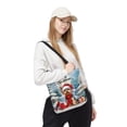 thumbnail image 2 of Merry Christmas Yorkshire Terrier Enjoys Woofmas Winter Xmas Holiday All Over Print 3D Canvas Tote Bag Yorkie Dog Lover Gifts Reusable Handbag - 02022, 2 of 5