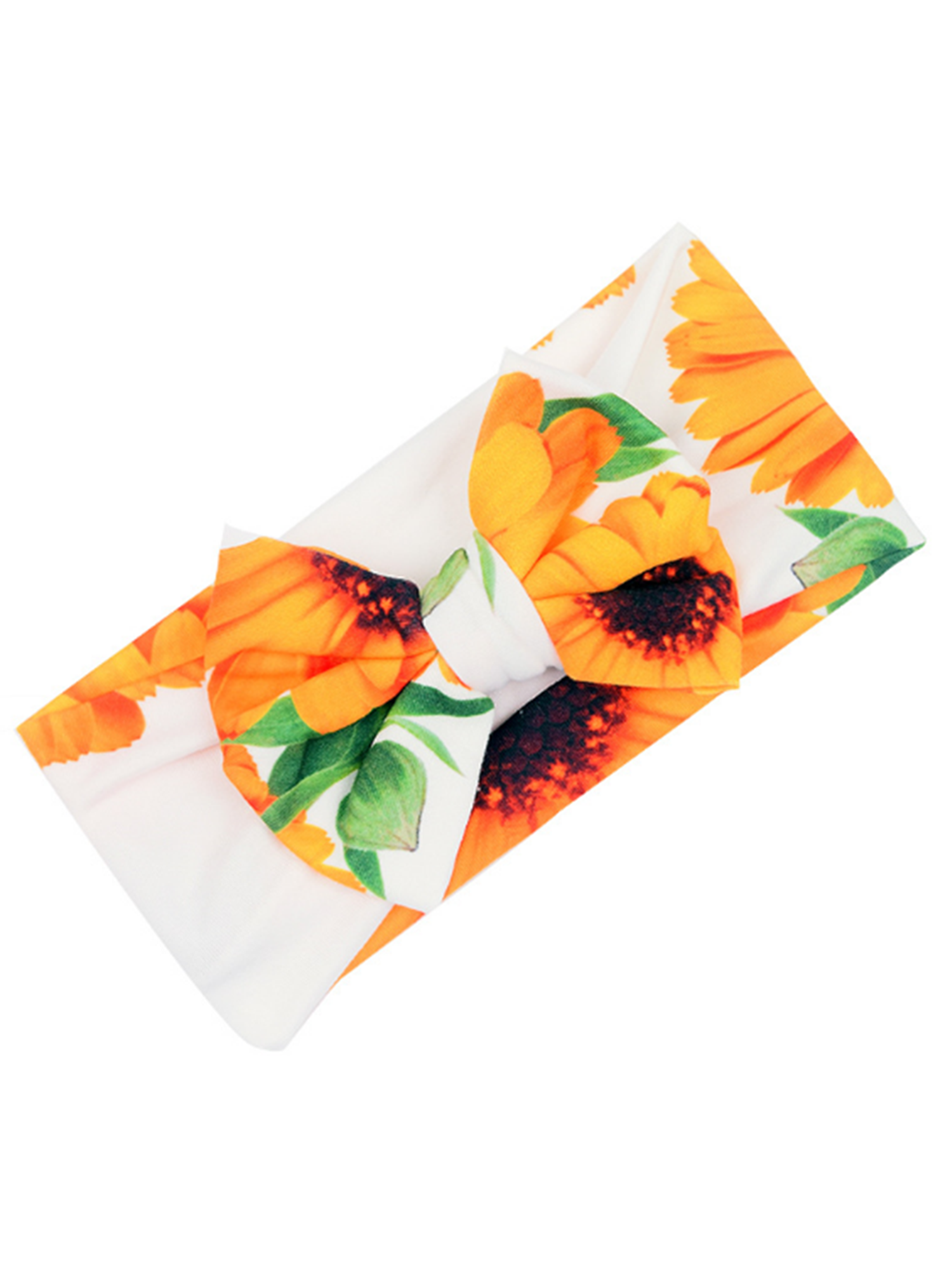 Receiving Blanket Headband Set Flower Baby Swaddle Receiving Blankets Sunflower Sleeping Bag
