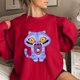 thumbnail image 1 of Pop cazadora para niña Hunters Boys Girls Fashion Round-Neck Sweatshirt Streetwear Soft Comfortable Long Sleeve Hoodie for Daily Wear Spring Fall Winter 1*Top （Red）, 1 of 3