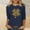 A951 Navy, variant on St. Patrick's Day T-Shirt for Women Leopard Print Shamrock Graphic Crewneck Long Sleeve Soft Relaxed Fit Festive Holiday Clover Graphic Tee