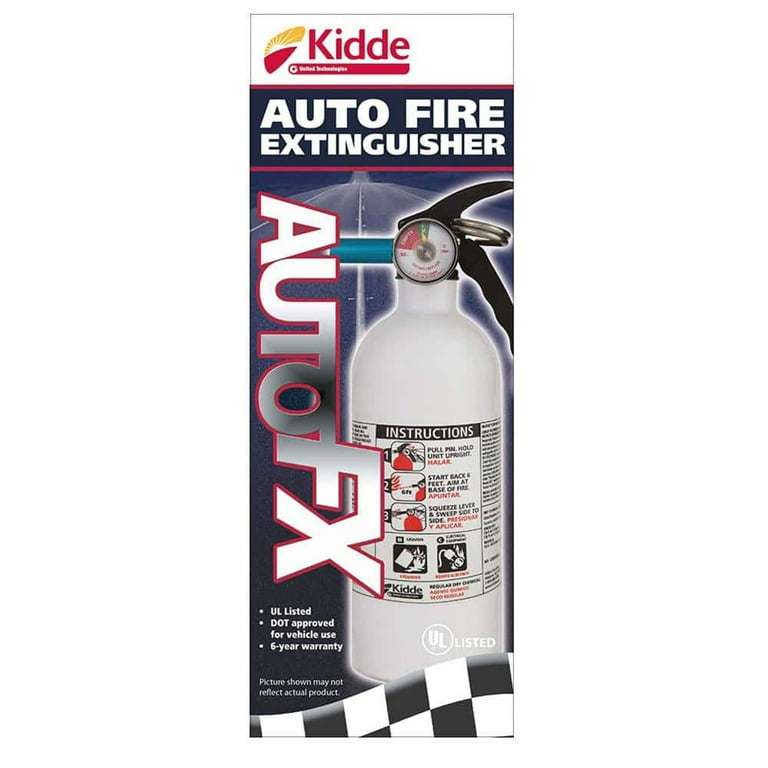 Kidde Fire Auto Fire Extinguisher, Model FX5 II, 5 B:C Rated Kidde Fire Auto Fire Extinguisher, Model FX5 II, 5 B:C Rated