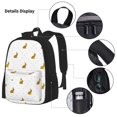 thumbnail image 3 of Easygdp Gold Rabbit Mochila para Niños y Niñas con Set de Caja de Almuerzo y Estuche para Lápices 3 en 1, Mochila Escolar Estampada para Adolescentes, 3 of 7