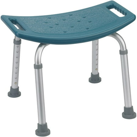 Deluxe Aluminum Bath Bench Without Back-Color:Blue