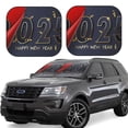 thumbnail image 1 of Wukai 2025 New Year 2 Car Front Windshield Sun Shade,Sun Visor Shield Block Automotive Interior Protector Blocks UV Rays-Large, 1 of 6