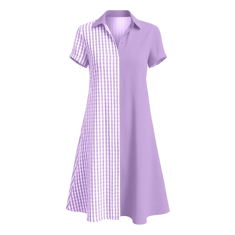 purple gingham midi dress Speak Your Mind Lavender Gingham Midi Dress, Medium - The Mint Julep Boutique