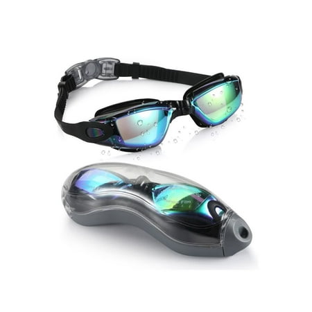 DNAKEN Colorful Swimming Goggles Large Frame Fashionable Waterproof Antifog For Men And Women swim goggles