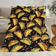 thumbnail image 4 of Taco Blanket for Women Girls, Taco Lovers Flannel Throw Blanket, Cozy Fleece Soft Stuff Food Blankets Gift for Kids Couch Sofa Bed 80" x 60", 4 of 7