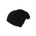 thumbnail image 1 of TopHeadwear Extra Slouch Rib Knit Beanie, Black, 1 of 2