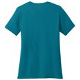 thumbnail image 2 of Big Size K Pop Love Graphic Design Lady's V-Neck - Teal 2XL, 2 of 2