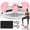 Pink + ABS+Rubber+Steel (Q235), variant on YINGYUE Lateral Rocking Stepper Machine with Resistance Bands, LCD Monitor & Anti-Slip Mat, Low Impact Side Stepping Exercise Trainer, Supports 330 LBS for Home & Office Workout, Black