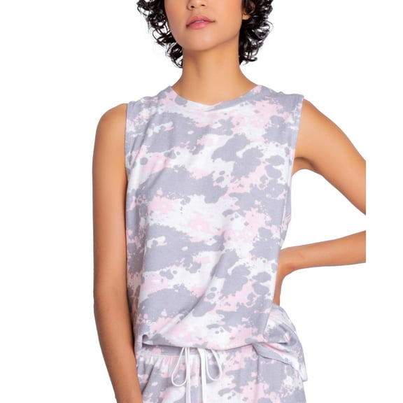 Insomniax Womens Peached Jersey Pajama Tank Top Only,1-Piece, Medium, Taupe