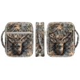 thumbnail image 2 of ZUXONGSY Camo Forest Deer Print Bible Case for Women Quilted Bible Cover Sturdy Scripture Bag with Handle Journal Case for Daily Commuter, 2 of 7