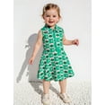 thumbnail image 4 of BemeyourBBs Kids Toddler Baby Girl Summer Golf Dress Outfit Athletic Workout Dress Clothes Sleeveless Tank Dress Lapel Collar Half Zipper A Line Dress Party Princess Dresses, 4 of 9