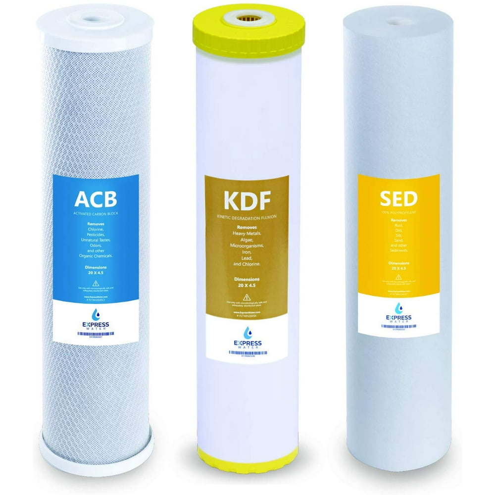 Express Water Whole House Heavy Metal Water FIlter Set 3 Stage