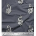 thumbnail image 1 of Soimoi Georgette Viscose Fabric Floral Block Printed Craft Fabric by The Yard 42 Inch Wide, 1 of 3
