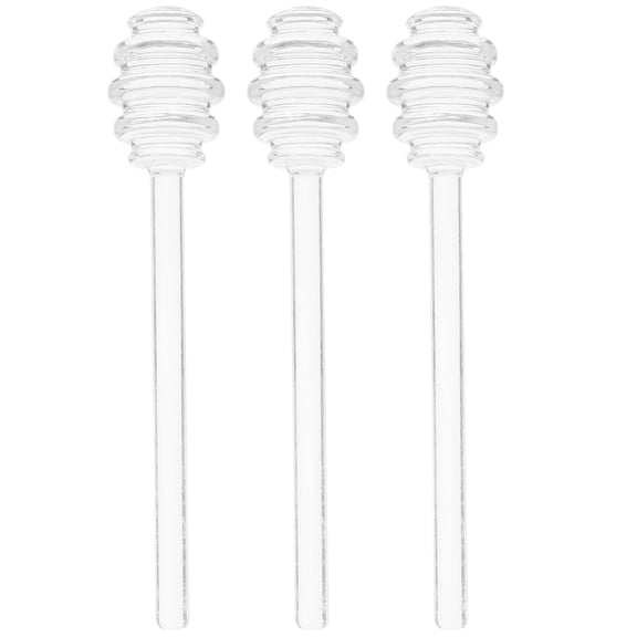 Zcyifa Glass Honey Syrup Dipper Spoon for Honey Jar