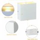 thumbnail image 3 of Luces de pared LED, lámpara de pared Versailles Modern Indoor 2Pcs Lighting 6W LED Wall Sconce 3000K Up and Down Lámpara de pared para sala de estar, dormitorio, pasillo [Clase de eficiencia energéti TUNC Sencillez, 3 of 5