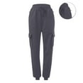 thumbnail image 4 of SwiftWear Women's High-Waisted Drawstring Joggers with Zipper Pockets, Plus Size Elastic Cuff Ankle Pants Multicolor Comfortable Casual Cargo Sweatpants S-3XL, 4 of 5