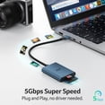 thumbnail image 2 of SD Card Reader Acer USB 3.0 Dual Slot Aluminum, 2 of 9
