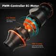 thumbnail image 6 of Spider Farmer 4” Inline Fan Kits 205 CFM with Speed Controller RJ12 Port, Carbon Filter Grow Tent Ventilation System, GGS Controller Controllable, 6 of 12