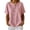 Red, variant on Women's Casual Solid Color Button Front Short Sleeve Top with Striped Detail for Everyday Wear for Summer and Office Blue XXXL