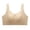Beige, variant on Bras for Women Full Coverage Front Closure Zip Up Relaxing Home Seamless Support Soft Stretchy Black XXXL