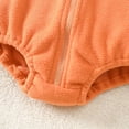 thumbnail image 6 of UJNDER Boys Halloween Set with Zip Hooded Romper and Long Socks Cute Cartoon Design for Toddler Warm Outfit Toddler Boy Outfits,Orange_001,18-24 Months, 6 of 9