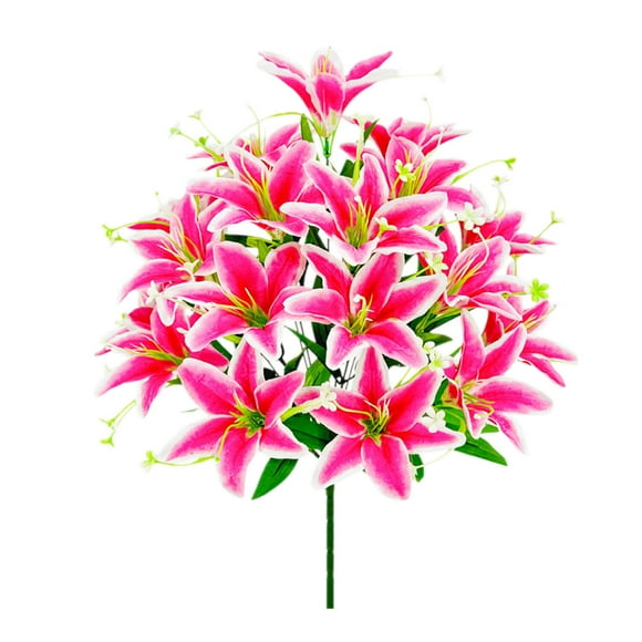 Hot Pink Hot Pink Faux Gypsophila Bouquet Uv Resistant Artificial Flowers For Vase Fillers Table Centerpieces Lasting Decor #XIyvH