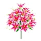 thumbnail image 2 of Ramo de Lirios Artificiales de Seda Rosa de 18 Cabezas, 42 Cm de Alto, Ideal para Decoración Del Hogar, Bodas y Fiestas. No Requiere Mantenimiento., 2 of 6