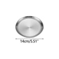 thumbnail image 3 of Tuvgenk Stainless Steel Dinner Platess Round Dinner Plates Silver Stackable Grilled Meat Plates, 3 of 5