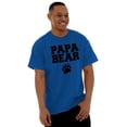 thumbnail image 3 of Papa Bear Dad Father's Day Pawprint Men's Graphic T Shirt Tees Brisco Brands M, 3 of 6
