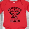 thumbnail image 4 of Inktastic Handpicked for Earth by My Aunt in Heaven with Angel Wings Boys or Girls Long Sleeve Baby Bodysuit, 4 of 5