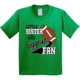 thumbnail image 3 of Inktastic Little Sister and Biggest Fan Football Player Youth T-Shirt, 3 of 5