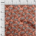 thumbnail image 2 of oneOone Silk Tabby Orange Fabric Tropical Sewing Fabric By The Yard Printed Diy Clothing Sewing Supplies 42 Inch Wide, 2 of 5