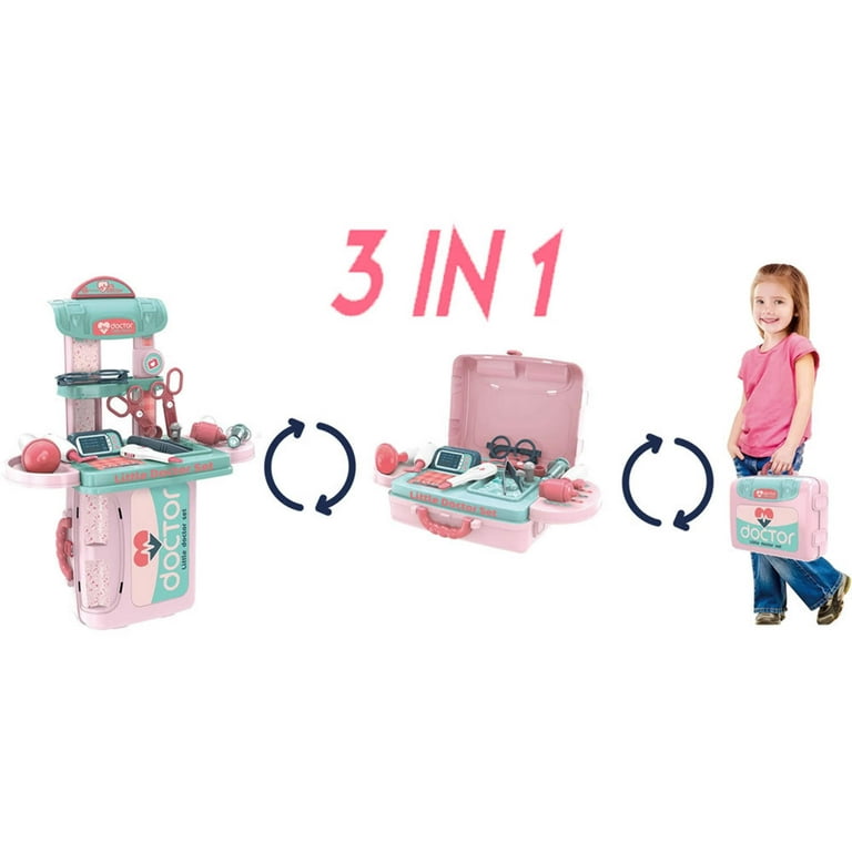 Doctor Kids 3 in 1 Little Doctor Play Set - Walmart.com