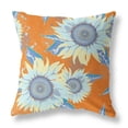 thumbnail image 1 of Oreiller en Tissu Intérieur/extérieur avec Zip en Jaune Orange 16x16, 1 of 7