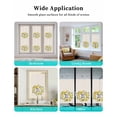 thumbnail image 6 of Window Privacy Film Summer Lemon Stained Glass Window Film Decorative Sun Block Window Cover Farmhouse Country Vintage Linen Texture Window Clings Static Adhesive Sticker for Bathroom 17.7"x39.3", 6 of 6