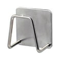 thumbnail image 2 of Stainless Steel Sponge Holder without Drilling, Kitchen Sink Caddy for Sponges, Scrubs, Cloths, Adhesive Backing for Easy Installation, Modern Look, Natural color, By PRYESS, 2 of 6