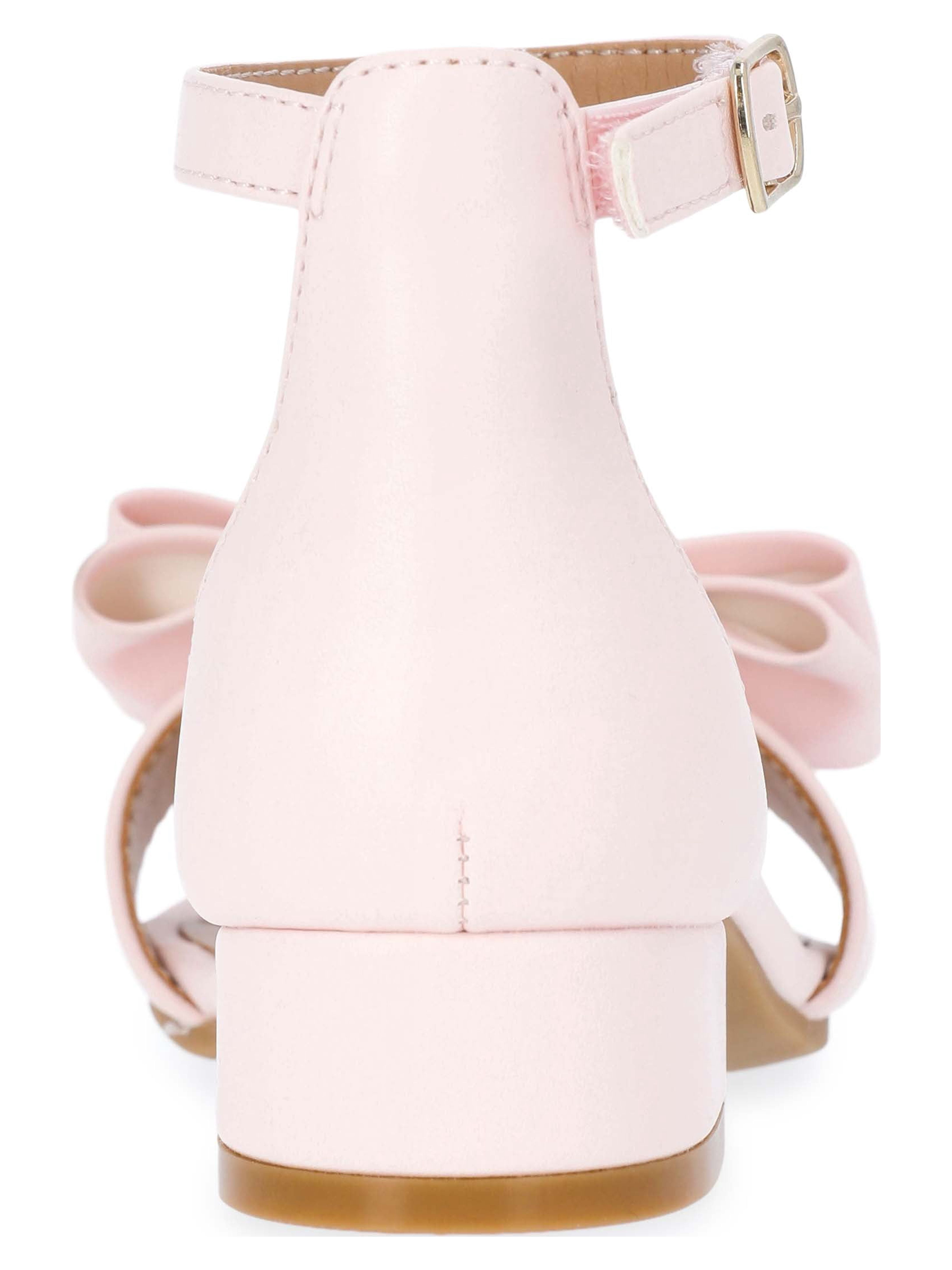 Wonder Nation Toddler, Little, and Big Girls Bow Heeled Sandals