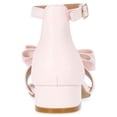 thumbnail image 3 of Wonder Nation Toddler, Little, and Big Girls Bow Heeled Sandals, 3 of 5