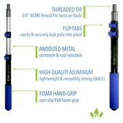 Eversprout 1.5 to 3 ft Lightweight Telescopic Extension Pole with Durable Metal Tip
