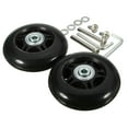 thumbnail image 2 of 2Pcs Luggage Suitcase Wheels Swivel Caster Universal Wheel with Screw Tools Rotating Flexible Rubber Mute Repair Parts Axles Black 76mmx24mm, 2 of 8