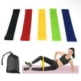 thumbnail image 5 of Resistance Stretch Loop resistance band Fitness Workout Bands for Exercise Working Out Physical Therapy, 5 Set of Different Resistance Levels Elastic Bands with Carry Bag, 5 of 9