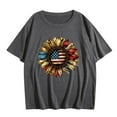 thumbnail image 5 of Busydd Womens Tops Independence Day T Shirts for Women Casual Short Sleeve Round Neck Summer Tops American Flag Print Patriotic Tshirts Stylish Comfortable Cotton Graphic Tees XL, 5 of 6