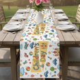 thumbnail image 4 of Children's Day Table Runner 70 Inches, Car Tree Stars Cartoon Modern Art Bed Runner Dresser Scarves Tabletop for Indoor Outdoor Parties/Ceremony/Banquet, 13" x 70", 4 of 9