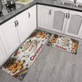 thumbnail image 3 of Set of 2 Christmas Kitchen Rugs Xmas Snowflake Winter Happy New Year Kitchen Mats for Floor Non Skid Kitchen Rugs and Matsfor Bathroom Room (47x17+30x17 inches), 3 of 7