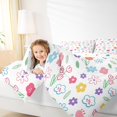 thumbnail image 4 of jejeloiu Kawaii Flowers Bedding Comforter Set,Watercolor Graffiti Floral Twin Comforter Sets,Cartoon Daisy Tulip Bedding Set For Girls Teens,Luxury Bedroom Decor Reversible,2 Pieces, 4 of 8