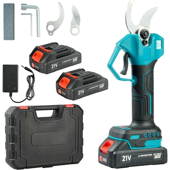 Brushless Electric Pruning Shears, 1.26" Max Cutting Diameter, 1.57" Blade Opening, LCD Display, 2×2000mAh Battery, Cordless Garden Pruner for Tree Trimming, Branch & Fruit Cutting