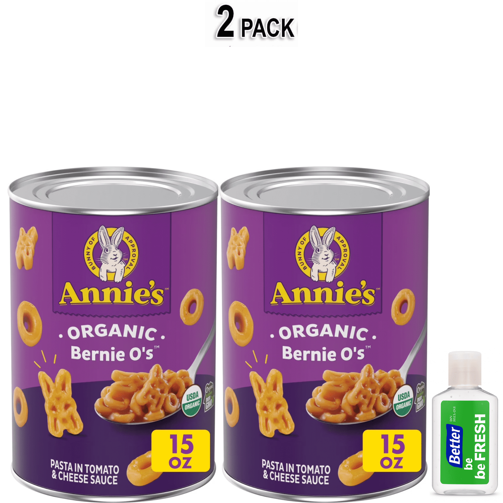 Annie s Organic Bernie O s Canned Pasta in Tomato and Cheese Sauce 15 oz Can