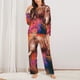 thumbnail image 2 of Fotbe Oil Paintings of Elephants Conjunto de Pijama de Manga Larga para Mujer con Estampado, Ropa de Dormir de 2 Piezas, Conjunto de Casa Suave y Cómodo con Bolsillos-XX-Large, 2 of 7